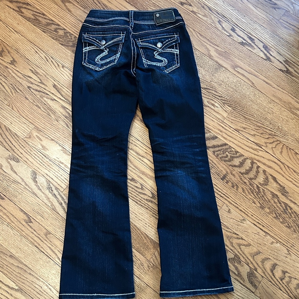 Silver Suki Flap Bootcut Jeans - Picture 5 of 6